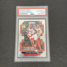 2022 Panini WNBA Prizm Basketball#181 Rhyne Howard Signed Card PSA Autographed