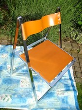 Lübke Designklassiker Klappstuhl Stuhl Klappstuhl Chrom Leder 60er 70er Vintage