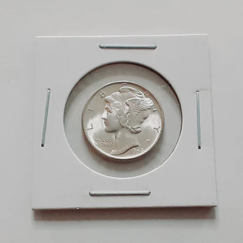 BU Blazer 1945 MICRO S Mercury Silver Dime Better Date Nice Coin!!! J511