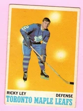 1970-71 O-Pee-Chee Hockey Ricky Ley #108 Toronto Maple Leafs - See Pics