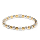 Brighton Meridian Petite Stretch Two-Tone Bracelet NWT $118
