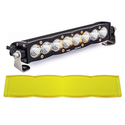 Baja Designs 10'' Clear Spot S8 Straight LED Light Bar W/ Amber Rock Guard