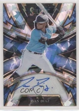 2021 Panini Select Sparks Signatures Cracked Ice Prizm /25 Isan Diaz #SS-ID Auto