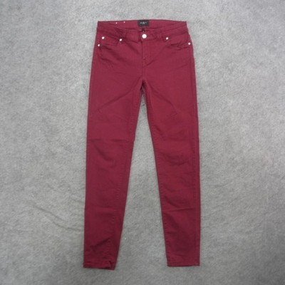 Celebrity Pink Jeans Womens 9/29 Burgundy Skinny Stretch Five Pocket CJ20974239