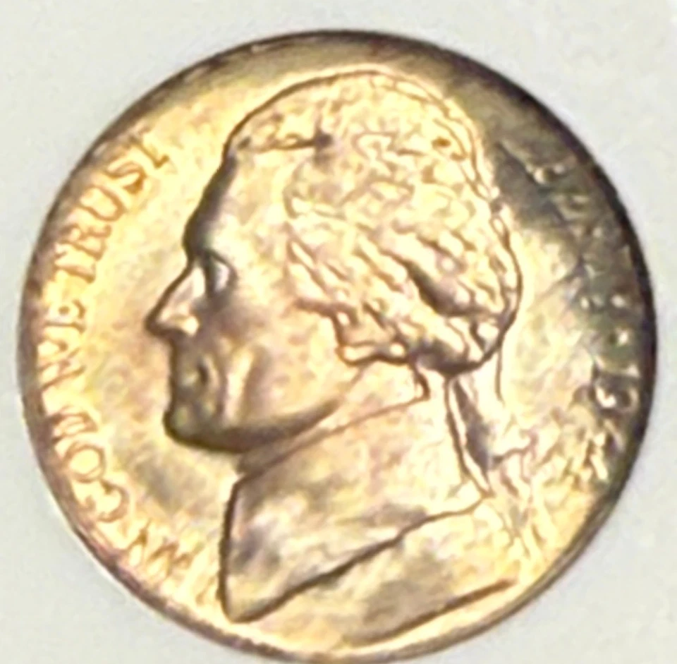 1944 D 5C Jefferson Silver War Nickel NGC MS67 Early Holder - Image 3 of 4