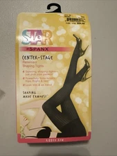 Star Power By Spanx Patterned Shaping Tights Black Size G~290-325 lbs.  M2