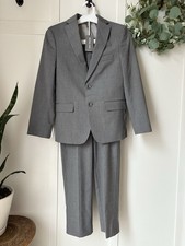 MICHAEL KORS Gray Window Pane Plaid Suit Size 12 Youth Jacket Pants