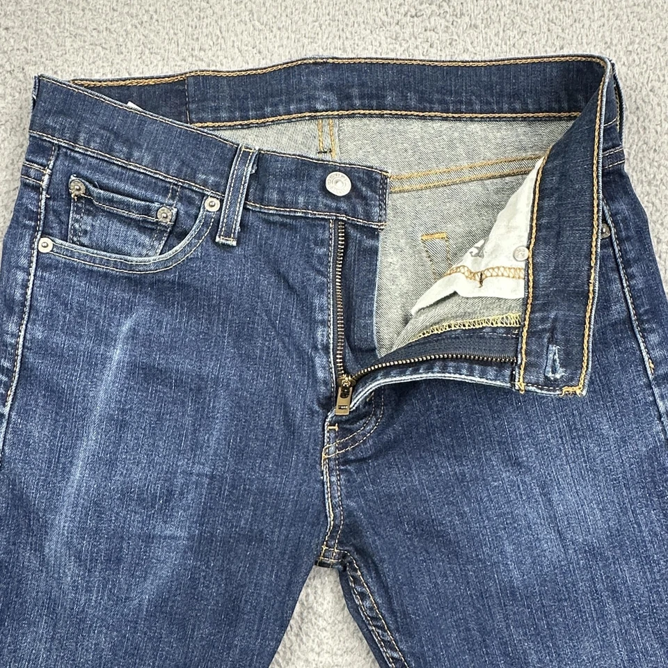 Jeans Levis 513 Para Hombre 30x30 Azul Ajustado Recto Denim Lavado Medio Informal Foto 3 de 4