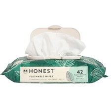 The Honest Company Hypoallergenic Flushable Wipes for Sensitive Skin, Tropical L