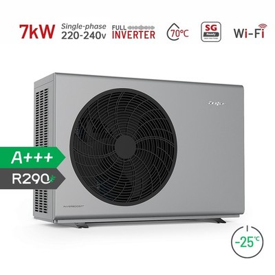 ALSAVO R290 7 kW Luft Wasser Wärmepumpe Invertertechnik Monoblock BaFa bei -25°C