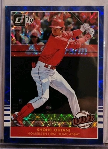 2019 Panini Donruss #H1 Shohei Ohtani Highlights Blue /249
