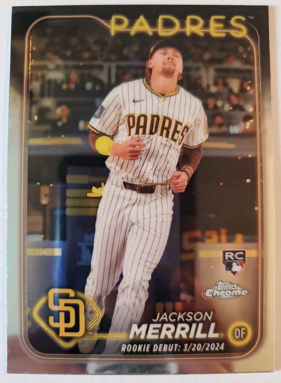 2024 Topps Chrome Update #USC57 Jackson Merrill RC Rookie Debut San Diego Padres