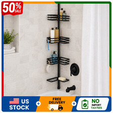 Better Homes Gardens Tension Pole Shower Caddy Matte Black