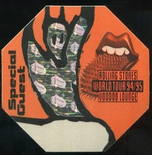 Vintage 1994 1995 Rolling Stones Concert Backstage Pass Special Guest