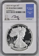 2023-W 1 oz American Proof Silver Eagle NGC PF-70 ULTRA CAMEO Moy Signature