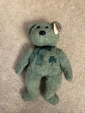 2001 TY beanie baby St. Patrick's Day Irish Shamrock Teddy Bear 15" Plush