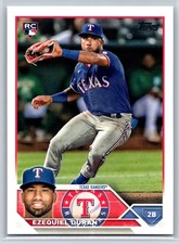 #286 Ezequiel Duran, Texas Rangers - RC 2023 Topps  Series 1 Base