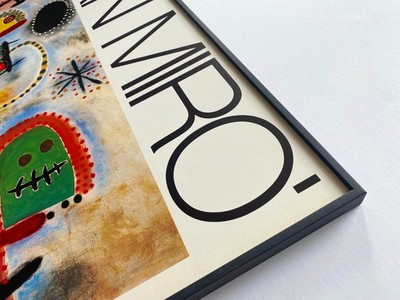 JOAN MIRO RARE 1986 LITHOGRAPH PRINT FRAMED MODERNIST POSTER