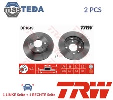 DF1649 BREMSSCHEIBEN SATZ VORNE TRW 2PCS NEU OE QUALITÄT