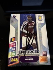 MATCH ATTAX 2025 AMADOU ONANA ASTON VILLA SIGNED