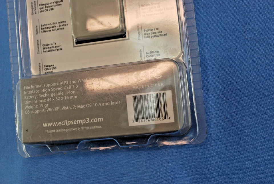 ECLIPSE MP3 Player 2GB CLD25L LCD Silver FREE SHIPPING! - Image 3 of 3