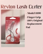 Revlon Extra Curl Eyelash Curler Red/Black w/ Cushion Grip & Replacement Pad