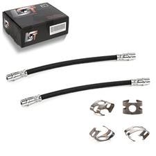 2x Bremsleitung Bremsschlauch hinten 280mm +Haltefder für VW California Camper