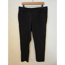 Lululemon Mens ABC Pants Black Size 34 Slim Fit Performance Stretch 34x29
