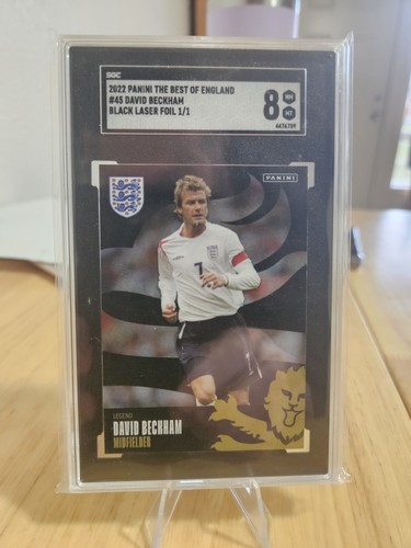 2022 Panini The Best of England - David Beckham #45 Black Laser Foil /1