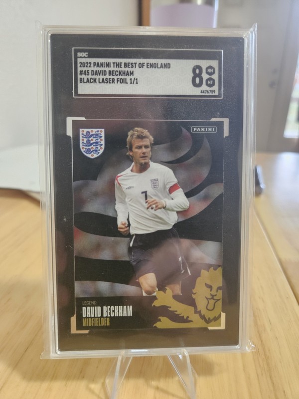 2022 Panini The Best of England - David Beckham #45 Black Laser Foil /1