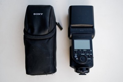 Sony HVL-F60M Systemblitz   A- & E-Mount   Leitzahl 60   TTL HSS   sehr gut