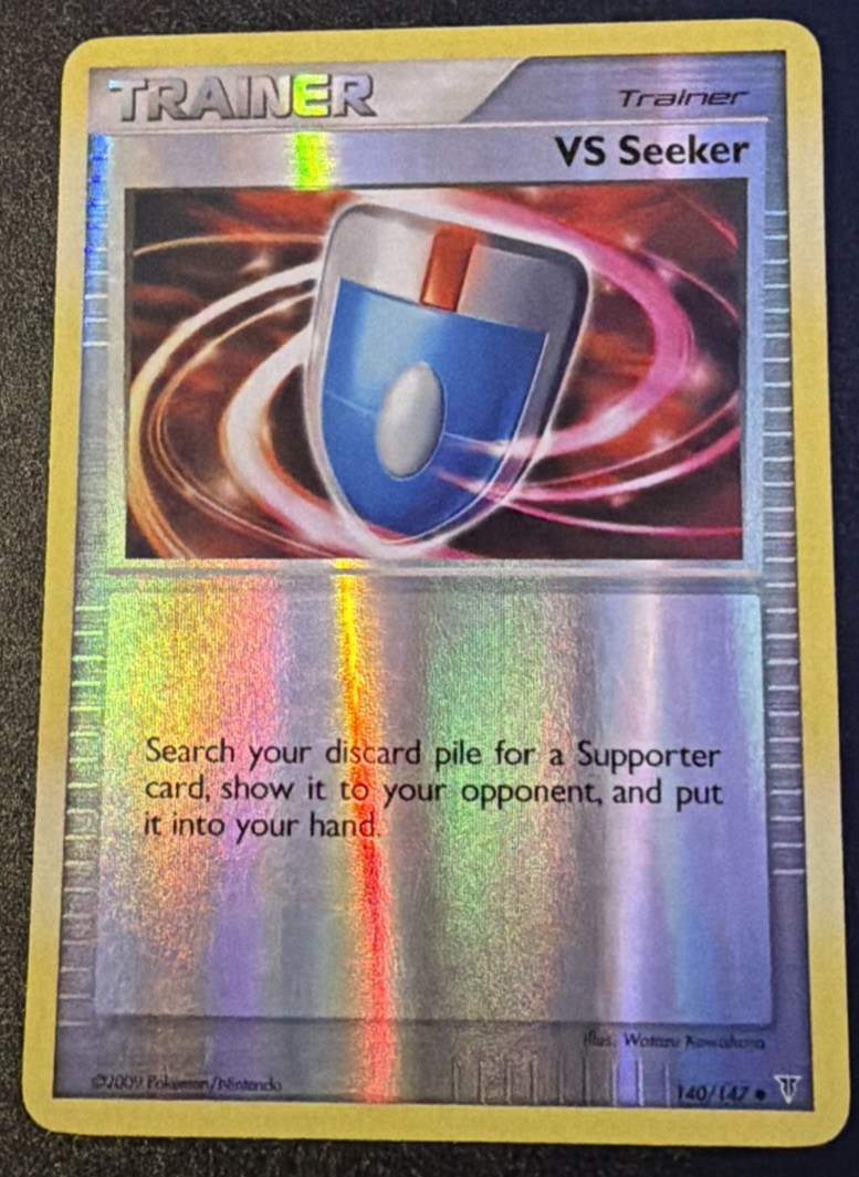 2009 Pokemon, Supreme Victors, #140/147 VS Seeker, Reverse Holo Uncommon LP