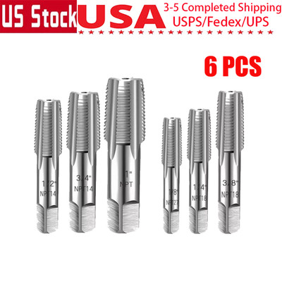 5 Pcs Broken Screw Extractor Kit NPT Stripped Bolt Removal Pipe Thread