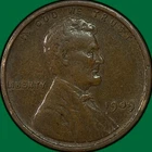 1909-VDB Lincoln Wheat Cent Extremely Fine XF Coin #37542