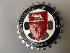 AUTOMOBILE CLUB ROMA CAR BADGE APPROXIMATELY 3.6 INCHES DIAMETER