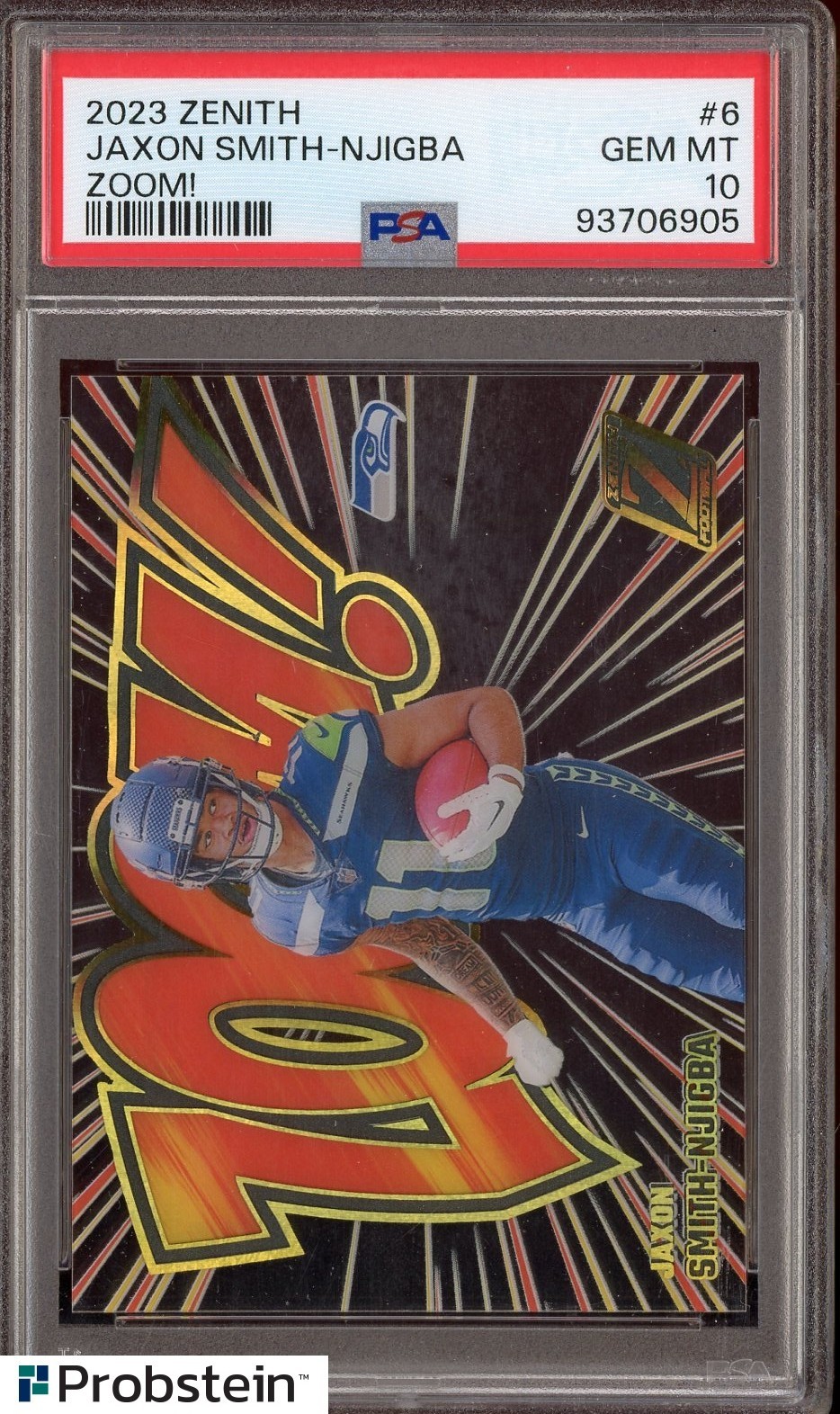 Jaxon Smith-Njigba Panini Zenith Zoom! #6 Base