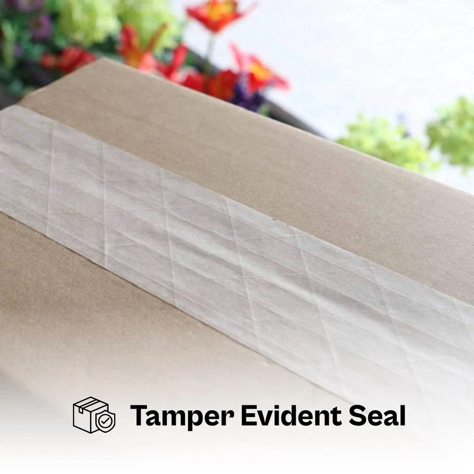 Fita de goma de papel Kraft ativada por água 2,83" x 150 jardas fita reforçada 20 Rls - Imagem 3 de 4