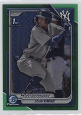 2024 Bowman Chrome Prospects Green Refractor /99 John Cruz #BCP-77 9hx