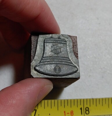 Vintage Letterpress Printing Block Bell Advertising | eBay