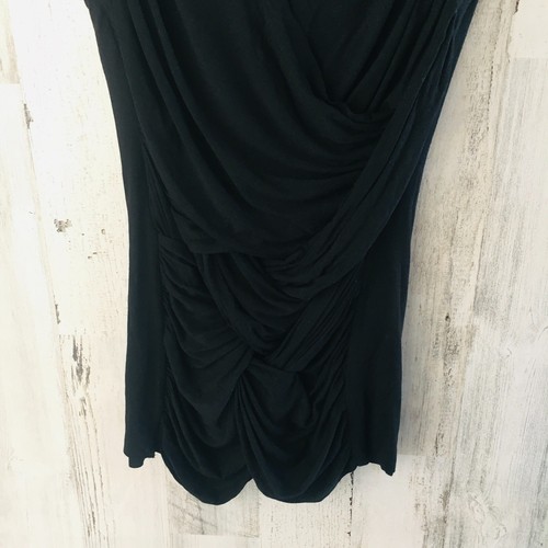 NWOT $88 Bailey 44 Knit Ruched Top Braided Sleeveless Black S - Picture 7 of 10