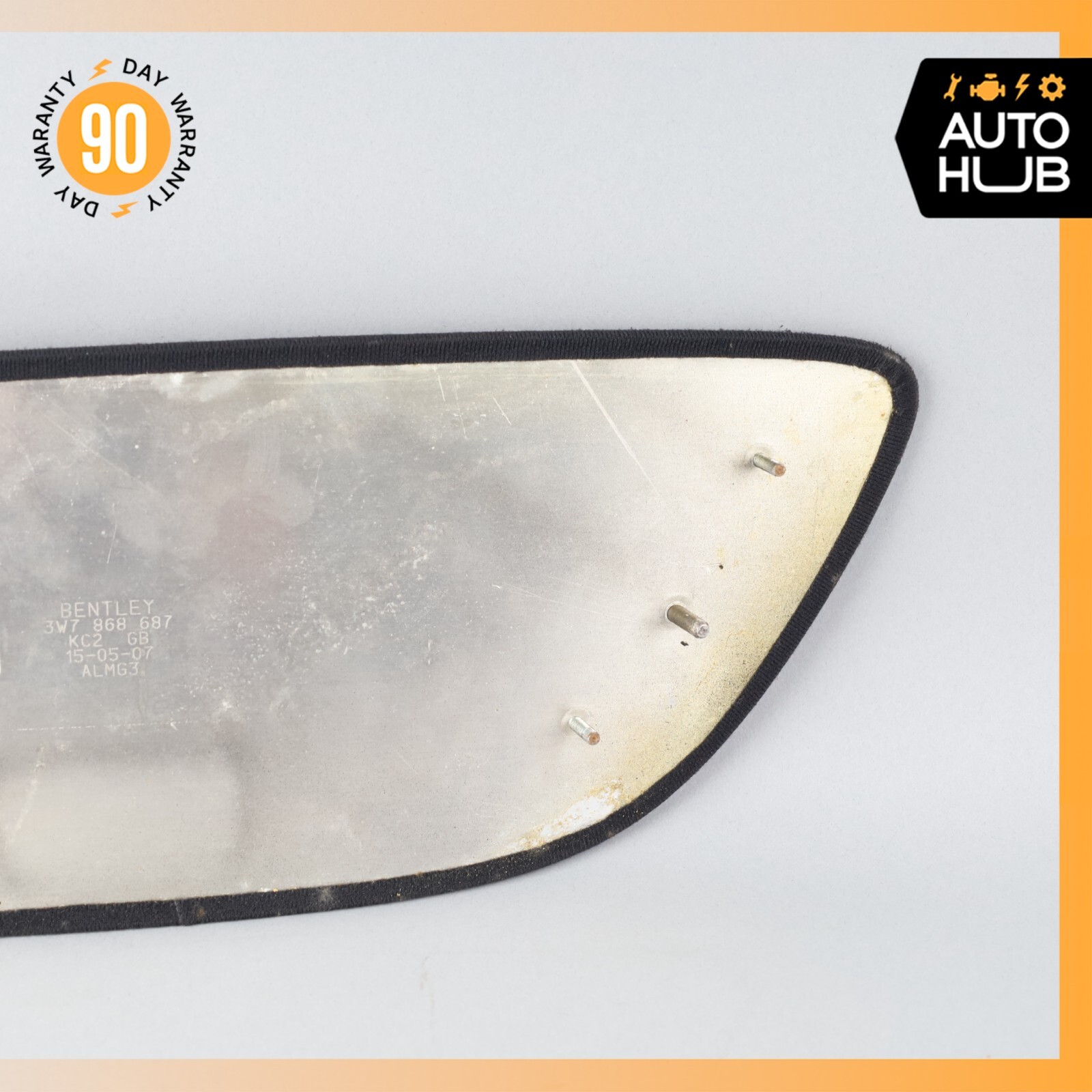 07-11 Bentley Continental GTC Rear Left Side Door Panel Trim Panel Wood OEM 62k