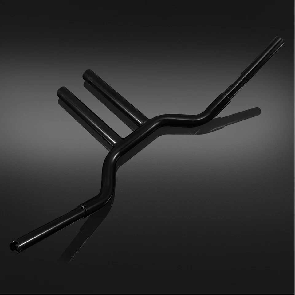 Черный руль 14 дюймов MX-T подходит для Harley Softail Sportster Dyna Wide Glide - Изображение 2 из 4