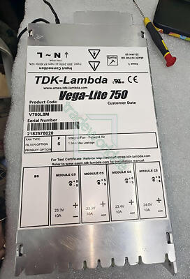 1PCS USED TDK-LAMBDA POWER SUPPLY VEGA-LITE 750 V700L8M