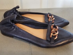 Mocassins Plats Sundance En Cuir Daim Marron - Pointure 40 (US9), Large, Neuf Sans Boîte