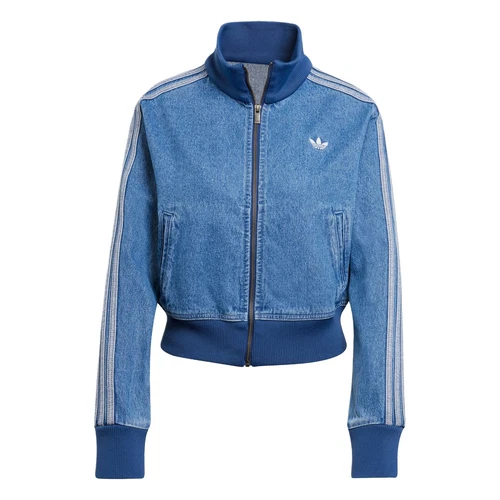 adidas Women's Adicolor Denim Track Top Indigo Denim