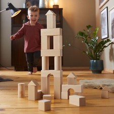 Bloques De Construcción Ciudad De Madera 115 Piezas 115 | Cuotas Sin