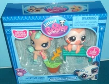 Littlest Pet Shop LPS Pet Pairs Series 2 G7  Gen 7 #92 Giraffe & #93 Penguin NEW