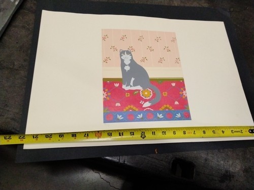 Litografia vintage GATTO 9/40 di Lynne McDaniel intitolata "Thomas" - Foto 8 di 11