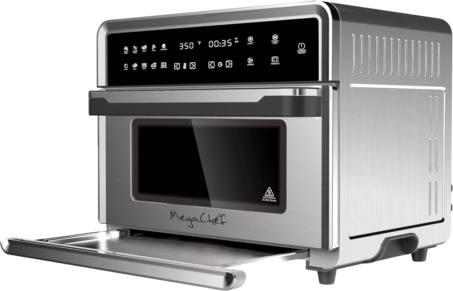 10-in-1 360° Hot Air Countertop Oven - Silver Chrome