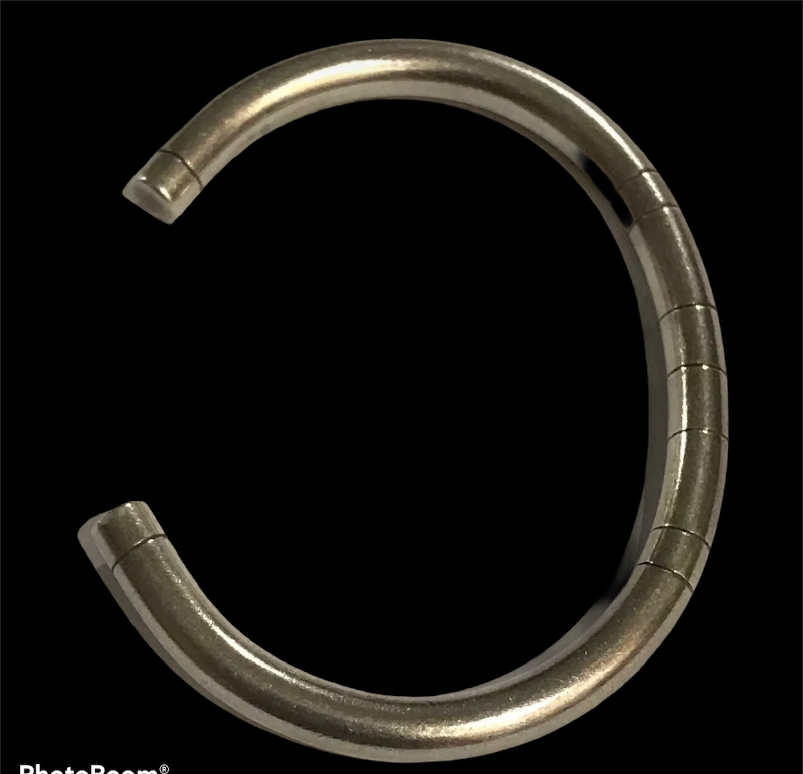 Sterling Silver Solid Abstract Modernist Cuff Bra… - image 10